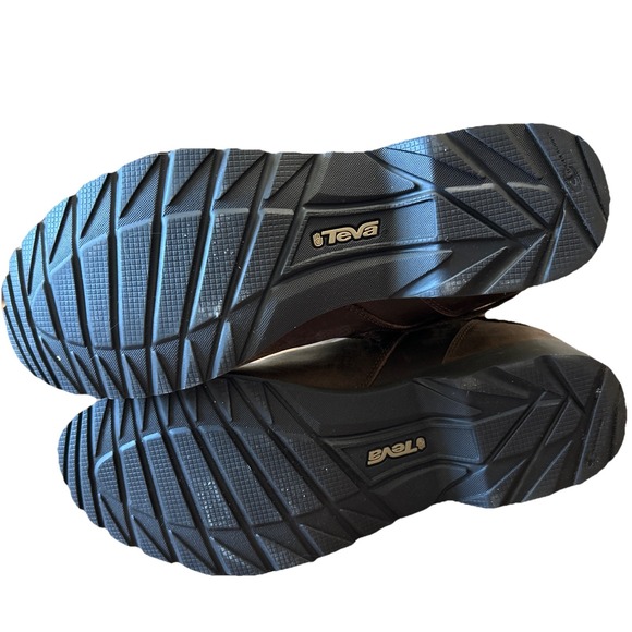 TEVA De La Vina Womens Sz 9.5 Waterproof Leather Riding Boots Brown Tall 1003011 - Picture 11 of 13